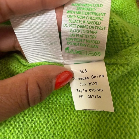 Lilly Pulitzer Angeli Tank and Sweater Set Citrus Fresh Green Color Cozy  Small - Picture 11 of 16